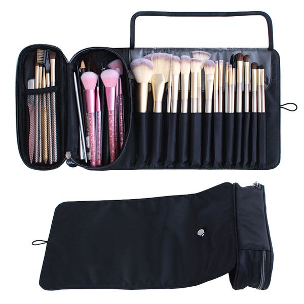 

new brush organizer fashion cosmetic bag women professional makeup brush storage bags beautician travel portable beauty case