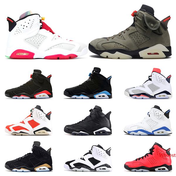 

basketball shoes 6s mens trainers hare dmp unc infrared tinker black cat sport bule wheat sports sneakers athletic size 7-13