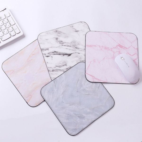 

1pc square marble pattern mouse pad antiskid desk mat office desk accessories set kawaii stationery office organizer supplies