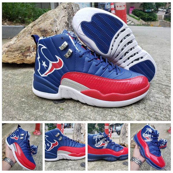 

new 11s 12s mens basketball shoes 2019 jumpman champion blue red bullhead sports designer sneakers size 7-13