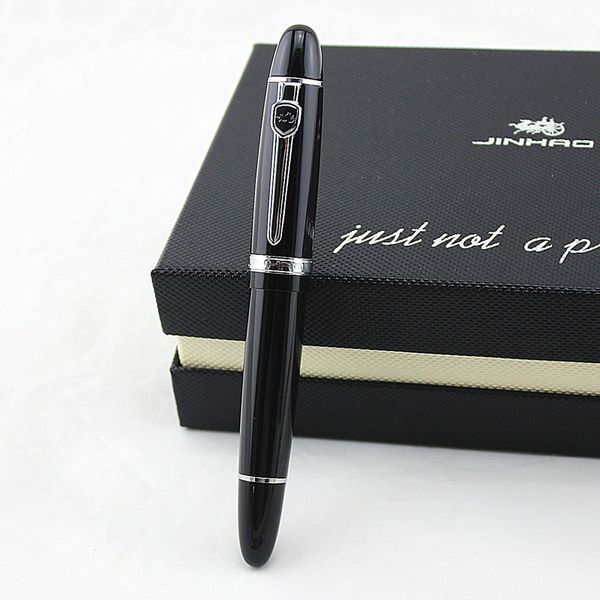 

luxury jinhao 159 fountain pen metal 0.5mm medium nib ink pens business school office supplies canetas