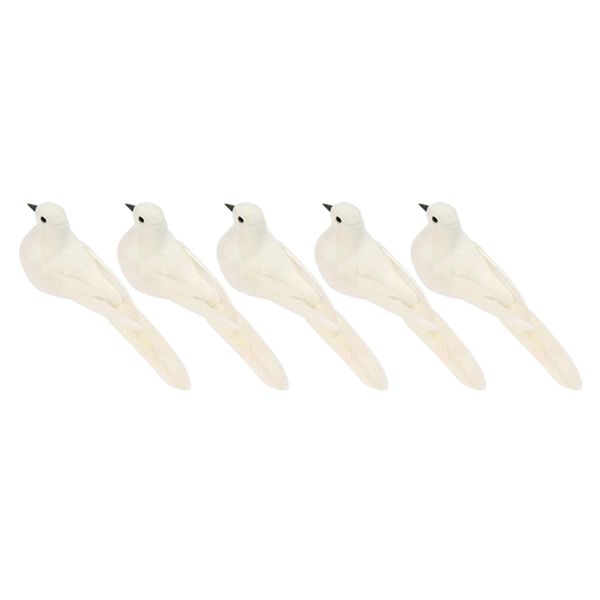 

5pcs handmade pigeon dove garden lawn decor ornament figures arts crafts