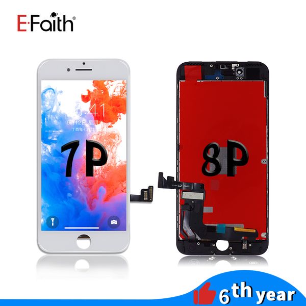 

efaith lcd screen display for iphone 7 plus/8 plus black lcd screen display touch screen digitizer panel + frame assembly &dhl shipping