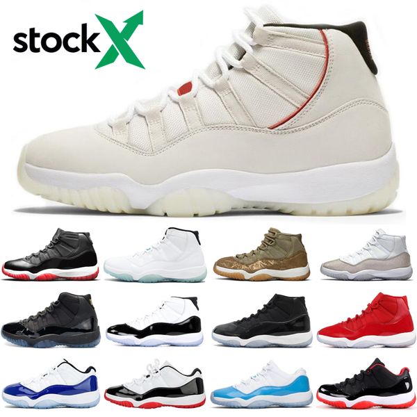 

new bred 11s 11 stock x jumpman men women basketball shoes concord legend blue olive athletics outdoor mens womens trainers sports sneakers