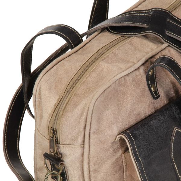 

сумочка браун 40 х 53 см холст и натуральная кожа