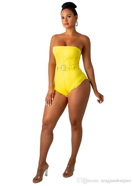 

women designer one piece jumpsuirs tube solid color skinny female clothing night club style casual apparel, Black;white