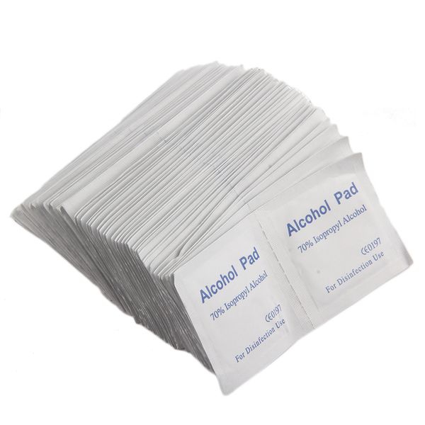 

professional 100pcs alcohol wipe pad medical swab sachet antibacterial tool cleanser 100% good