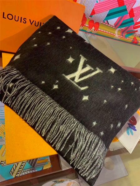 

2020 high-end fashion men's commercial scarf silk cashmere warm scarf shawl warm scarf men's shawl gift, Blue;gray