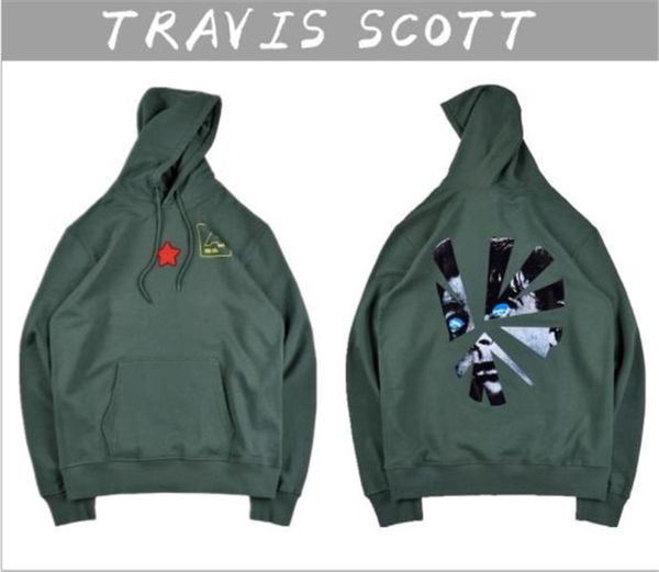 

travis scott mens designer hoodies personal printed sold color casual cool long sleeved hooded pullover sweatshirts mens fashion hoodies, Black