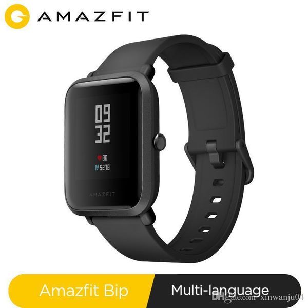 

huami amazfit bip smart watch bluetooth gps sport heart rate monitor ip68 waterproof call reminder mifit app alarm vibration
