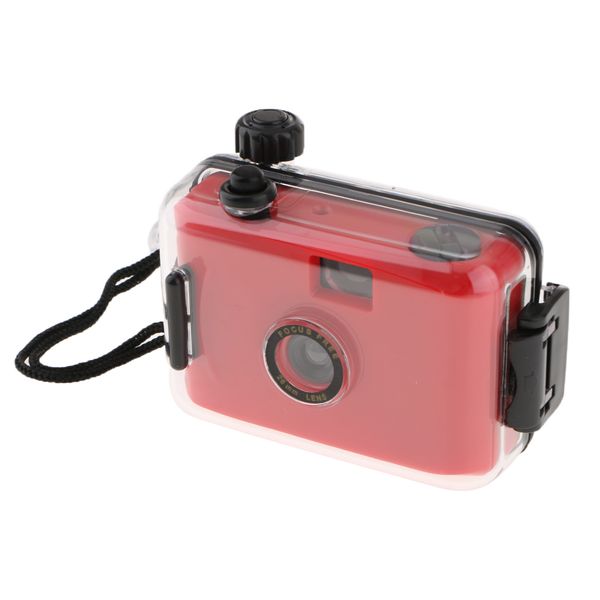 

underwater waterproof lomo camera mini cute 35mm film with housing case red