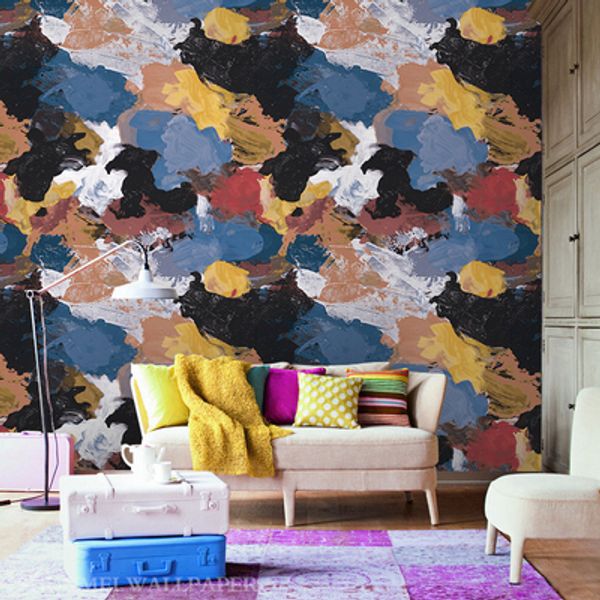 

creative dark cloud wallpapergood quality nordic style hand drawn graffiti abstract modern art living room ktv background bar