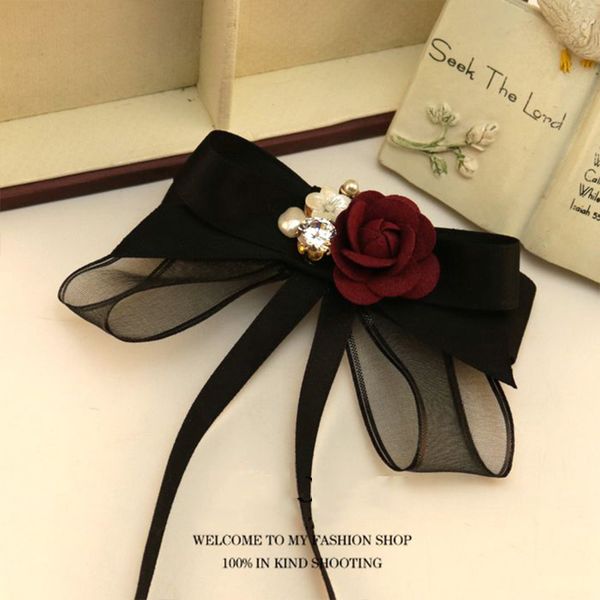 

flower bowtie women 2020 new party necktie woman wedding neck tie bowknot pajaritas vlinderdas neck wear cravate bowties, Blue;purple