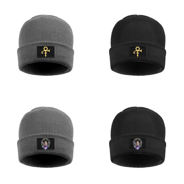 

мода принц-винтаж-дизайн-стильный-логотип манжеты тобогган шапочки шляпы классический принц-удивительный-любовь-лучший-символ альбом принц п, Blue;gray