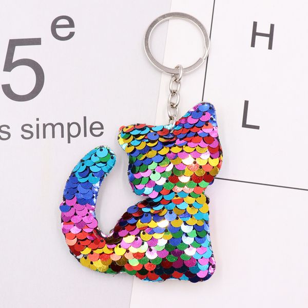 

милый брелок дельфин звезда животное брелок блеск pompom блестки key chain подарки для женщин автомобилей сумка аксессуары key ring ювелирны, Silver