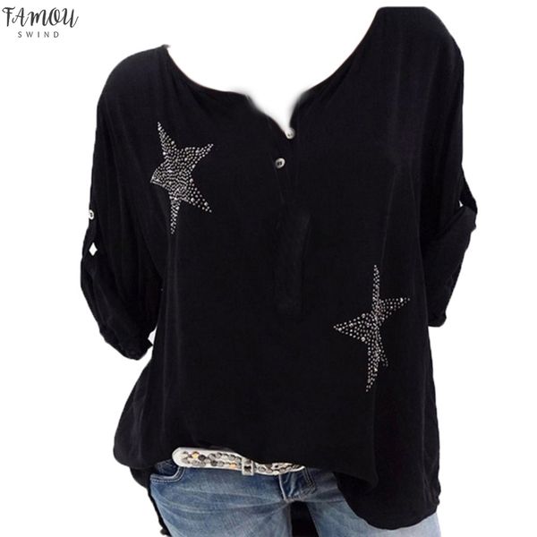 

5xl plus large size womens blouses summer button loose women and blouse plus size blusas femininas 5xl 5$, White