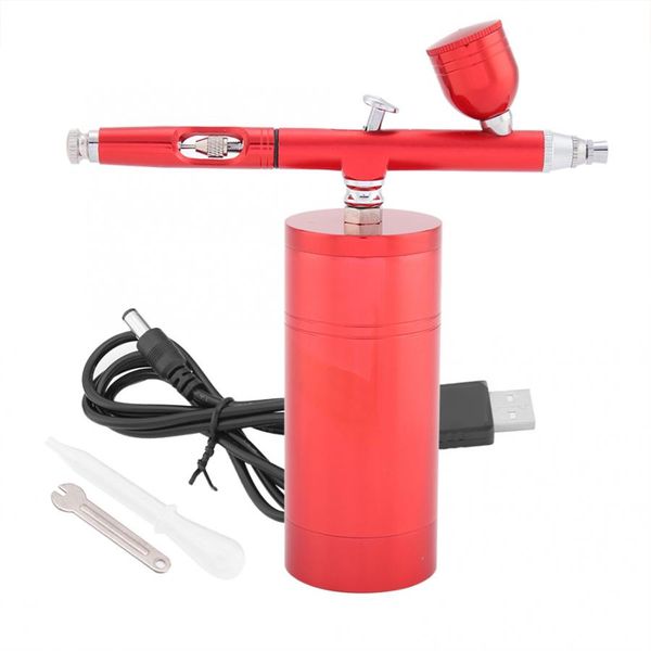 

0.3mm black mini air compressor spray gun airbrush set diy wall drawing painter sprayer gun 7cc capacity set