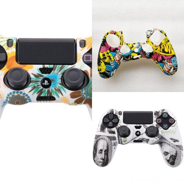 

j7zlu силиконовые геймпад контроллер покрытие захвата protector skin + 2 caps kit для ps4 case