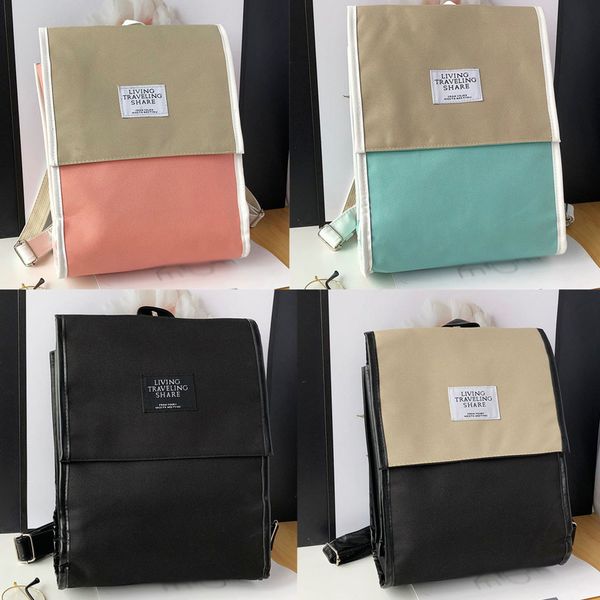 

coneed new women's fashion canvas backpack female large capacity computer bag student shoulder bag 2019 may23 p35