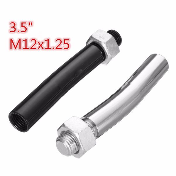 

m12x1.25 car stainless gear shift stick lever extender extension knob for scion for silver black