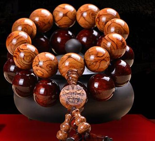 

Authentic hainan huanghuali bracelet bead bead bracelet ea yellow wood bracelet long chain, Black