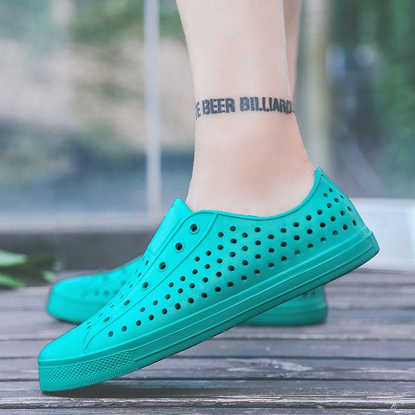 

men's beach shoes garden shoes men's slippers casual non-slip thick sandals and summer furniture sandals, Black
