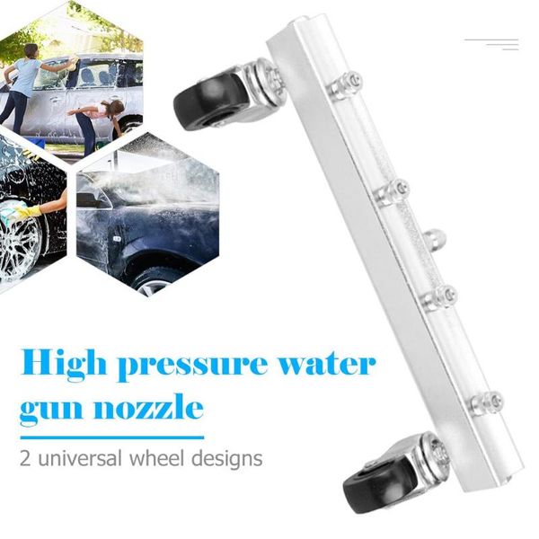 

high pressure roller type washer car undercarriage cleaner under body chassis water broom head fan nozzle road cleaning silver