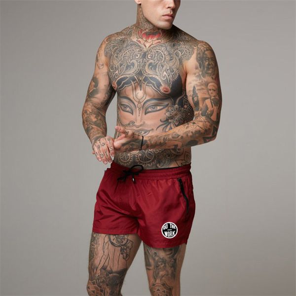 

running shorts men quick-drying breathable bodybuilding short pants gym basketball tennis training fitness beach man, Black;blue
