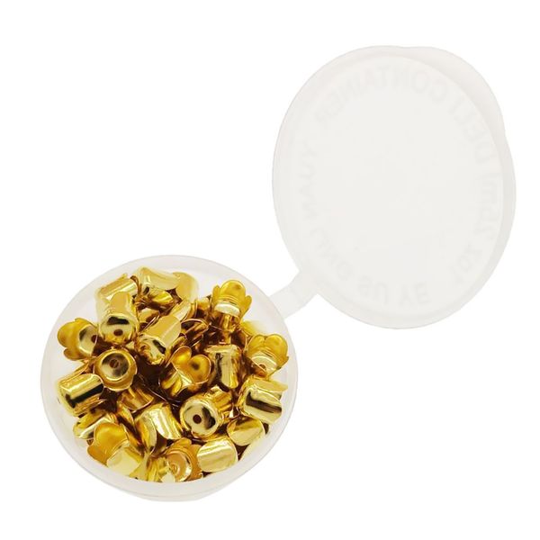 

160 pieces golden /silver plated spacer bead ,bead cap flower cord end diy tassel end crafts suit necklace ,bracelets ,earrings