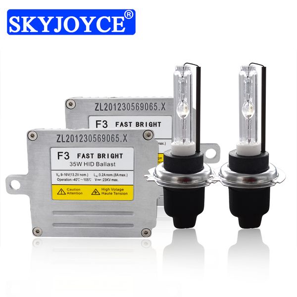 

skyjoyce ac 12v 35w cnlight xenon hid kit fast satrt dlt f3t hid ballast h1 h7 h11 d2h 4300k 6000k cnight bulb 35w kit