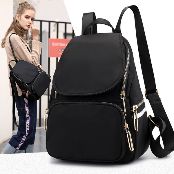 

multifunctional women's shoulder bag large capacity outdoor travel bag college wind student schoolbag