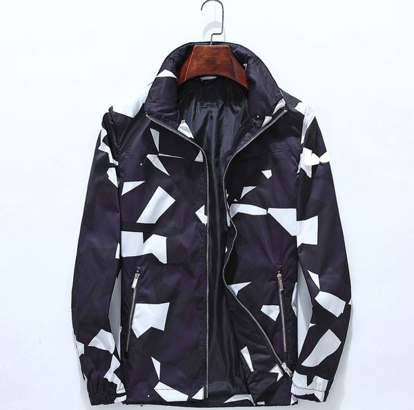 

19 luxury trend brand sports jacket fends mens designer jackets tide brand classic badges logo loose outdoor leisure jackets, Black;brown