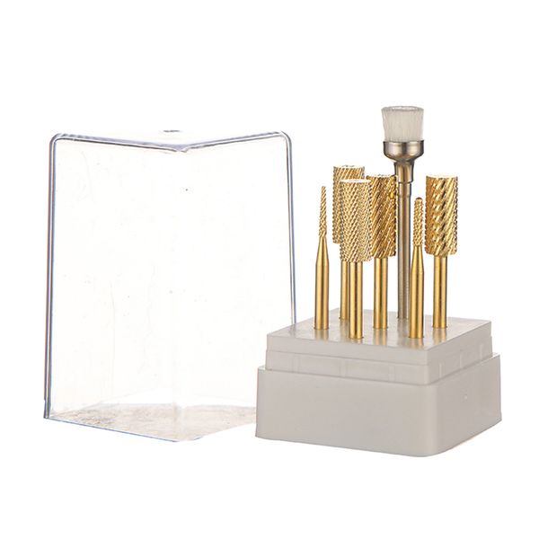 

7x tungsten nail drill bits for acrylic gel nails cuticle manicure pedicure