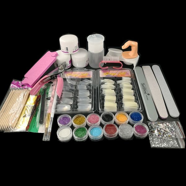 2019 New Acrylic Nails Art Manicure Kit Nail Glitter Powder