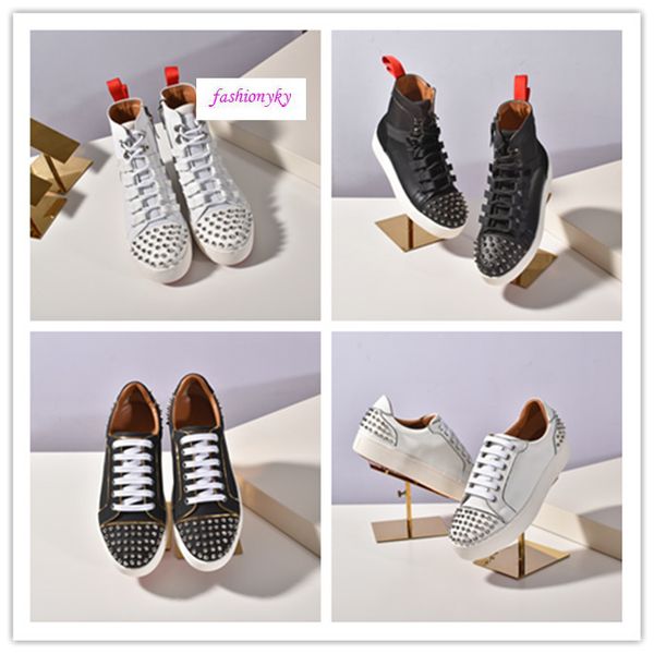 

fashion new krystal spike sock donna flat neoprene sneakers designer luxury mens red bottoms shoes womens red sole shoes, Black