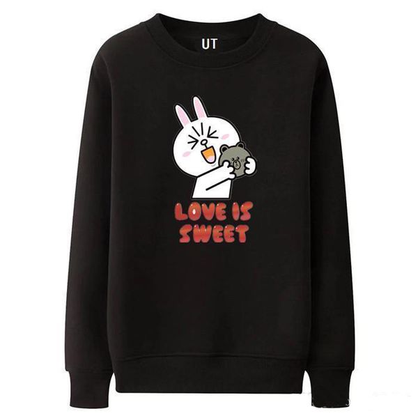 

19ss мода бренд одежде дать жених hoodies европы дизайнер двойного животного печать европы пуловер с капюшоном, Black