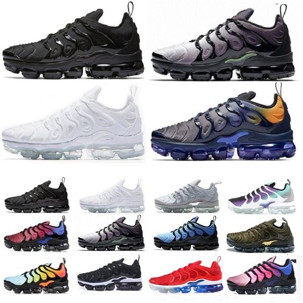 

2019 tn plu regency purple air men women triple outdoor hoe white pre to olive de igner port tn trainer zapato neaker, Black;green