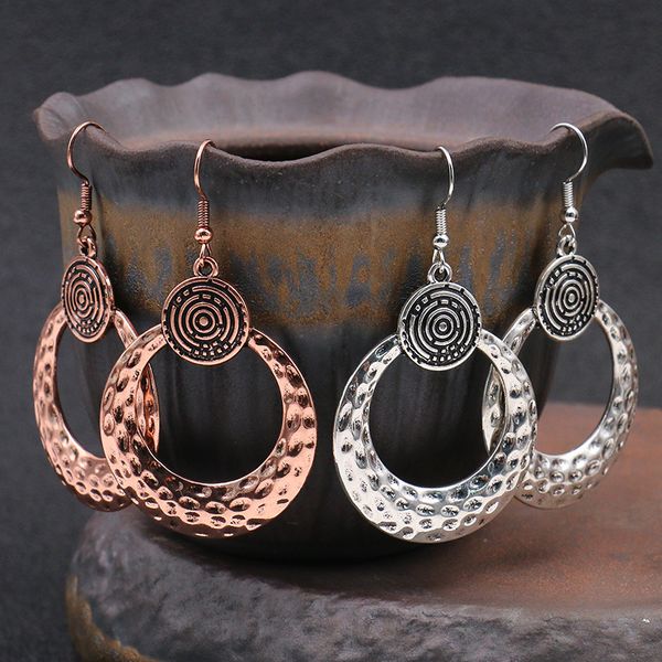 

s1351 fashion jewelry vintage hoop earrings women's dangle earrings, Silver