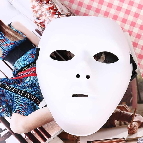 

2020 jabbawockeez hip hop white masque venetian carnival mardi gras masks for halloween masquerade balls cosplay costume festive party