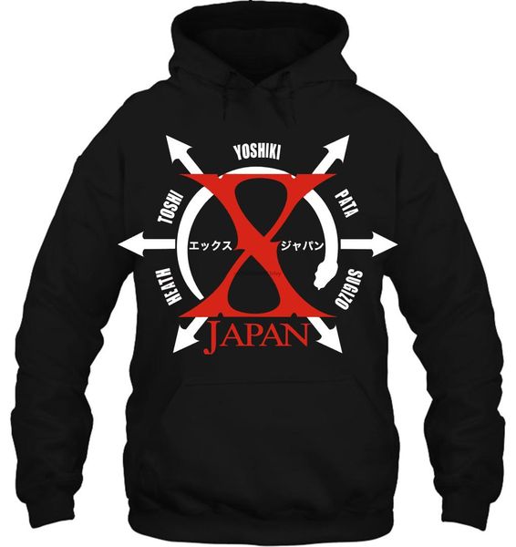 

men hoodie x japan xjapan concert japan rock band women streetwear, Black