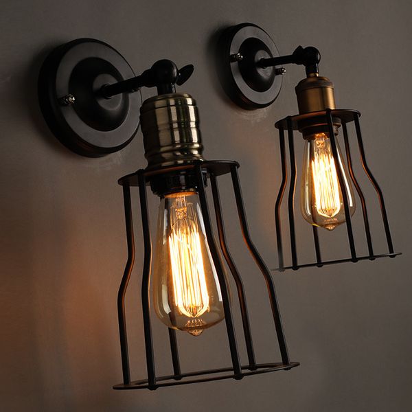 

wall lamp nordic rh wind loft industrial wind warehouse restaurant bar corridor bedroom bedside titanium metal wall lamp