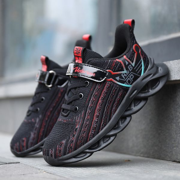 

children shoes boys spring autumn breathable sneakers kid lightweight outdoor sport running shoes hollow sole rubber