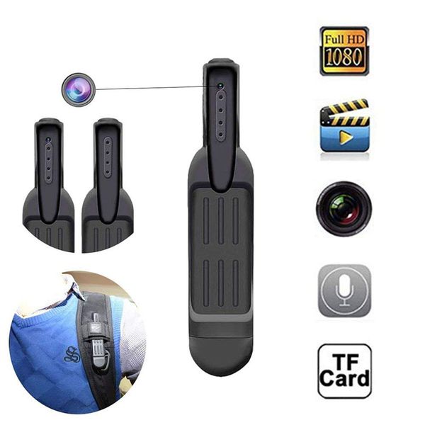 

T189 Pen Mini Camera Full HD 1080P Camera Wearable Body Pen Cameras Digital Mini DVR Small DV Camcorder Support 32GB Card