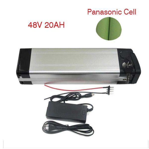 

silver fish panasonic ebike lithium electric battery 48v 15ah with charger