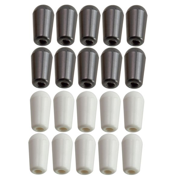 

20pc plastic 3 way toggle switches knobs tip buttons for st sq electric guitar