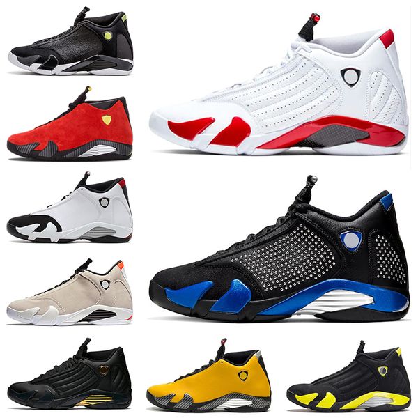 

air jordan retro 14 men basketball shoes wholesale mens trainers chaussure candy cane sup black 14s sports sneakers size 40-47