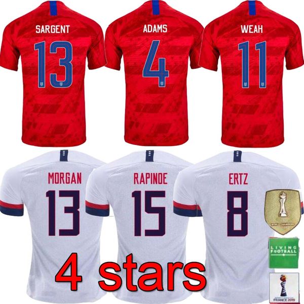 

4 tar 2019 world cup america home away u a occer jer ey rapinoe puli ic demp ey bradley morgan football wood uniform united tate hirt