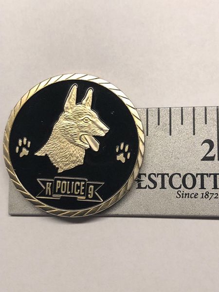 

indeep k9 police challenge coin law enforcement officer canine military gift