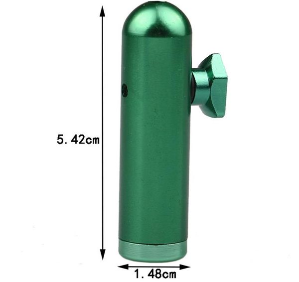 

with mini-portable round bottle head metal shaped aluminum snuff alloy bullet pipe