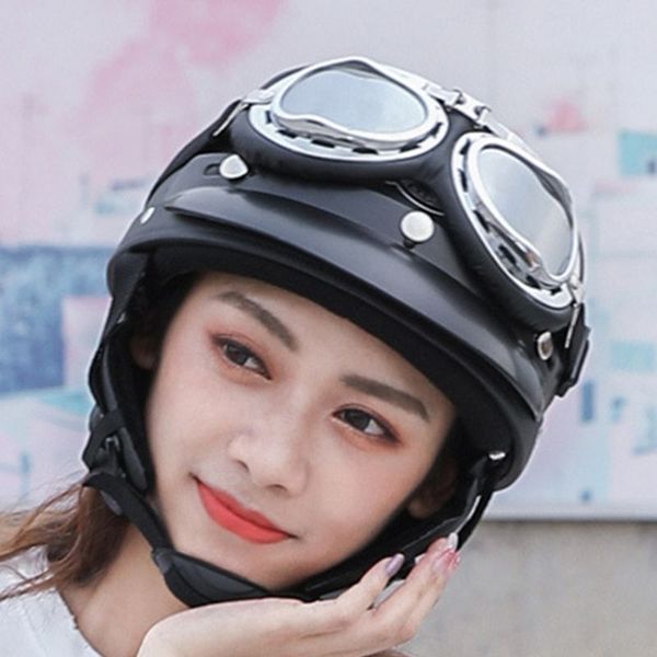 

motorcycle riding half helmet open face windproof motorbike road bike motor chopper biker pilot ridding head protect supp